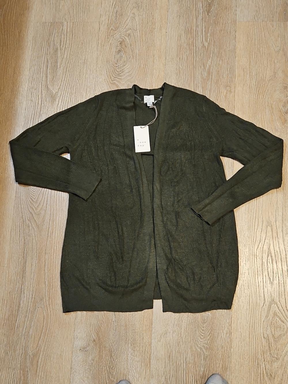 a new day | Ribbed Cardigan |  Medium | NWT